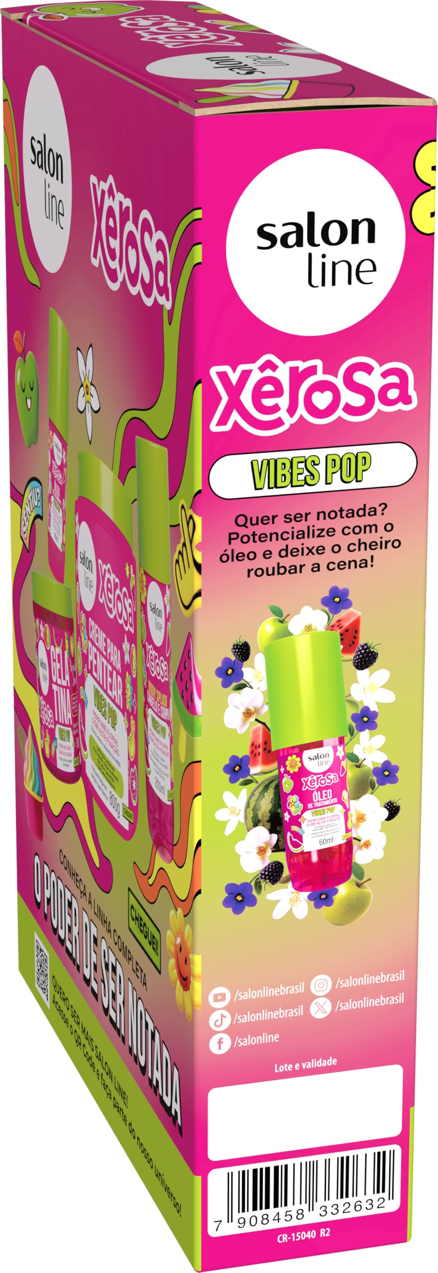 SALON LINE KIT SHAMPOO 300ML + CONDICIONADOR 200ML XEROSA VIBES